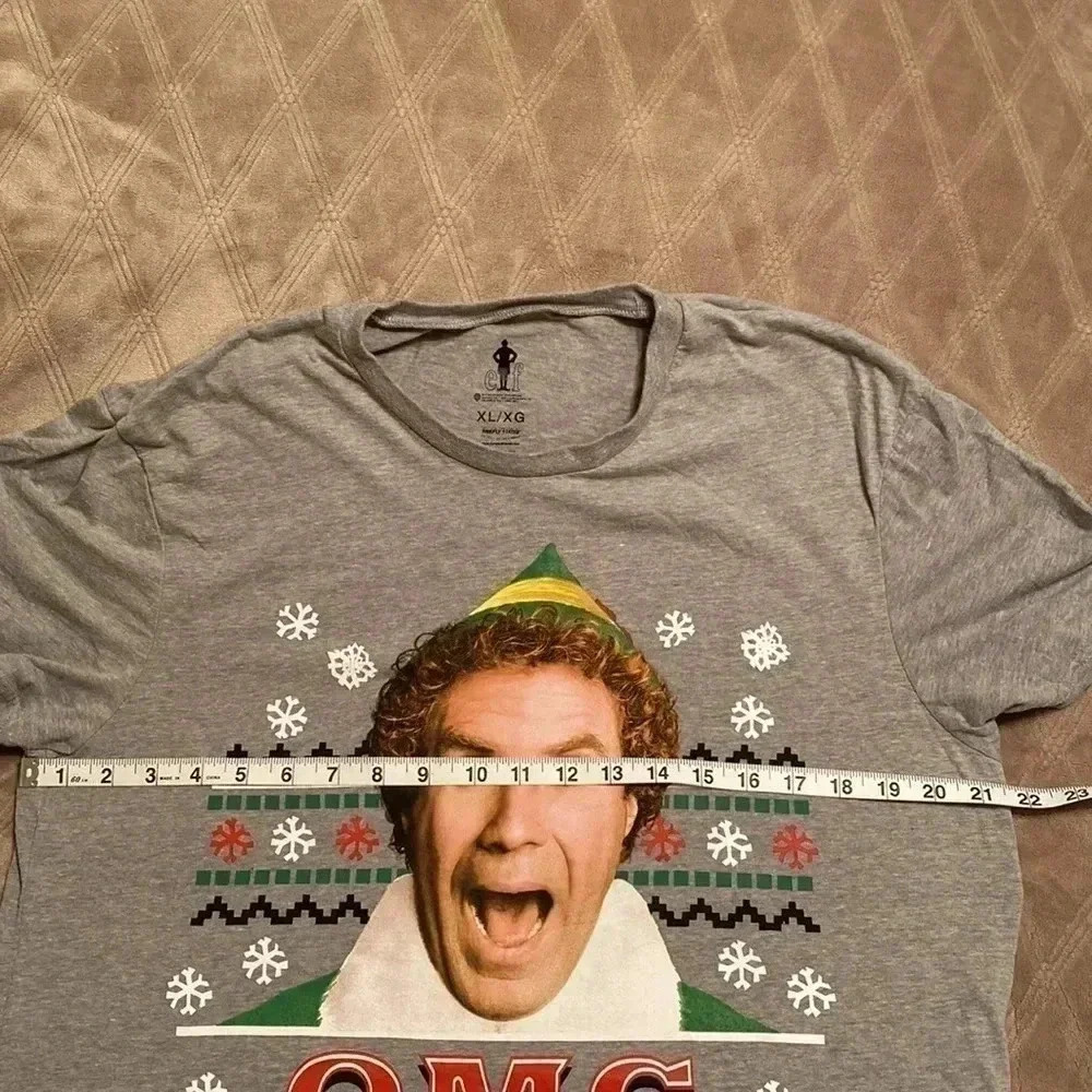 Elf OMG It’s Santa Tee Shirt Size XL. Christmas T Shirt, Ugly Sweater Contest. - Picture 6 of 11